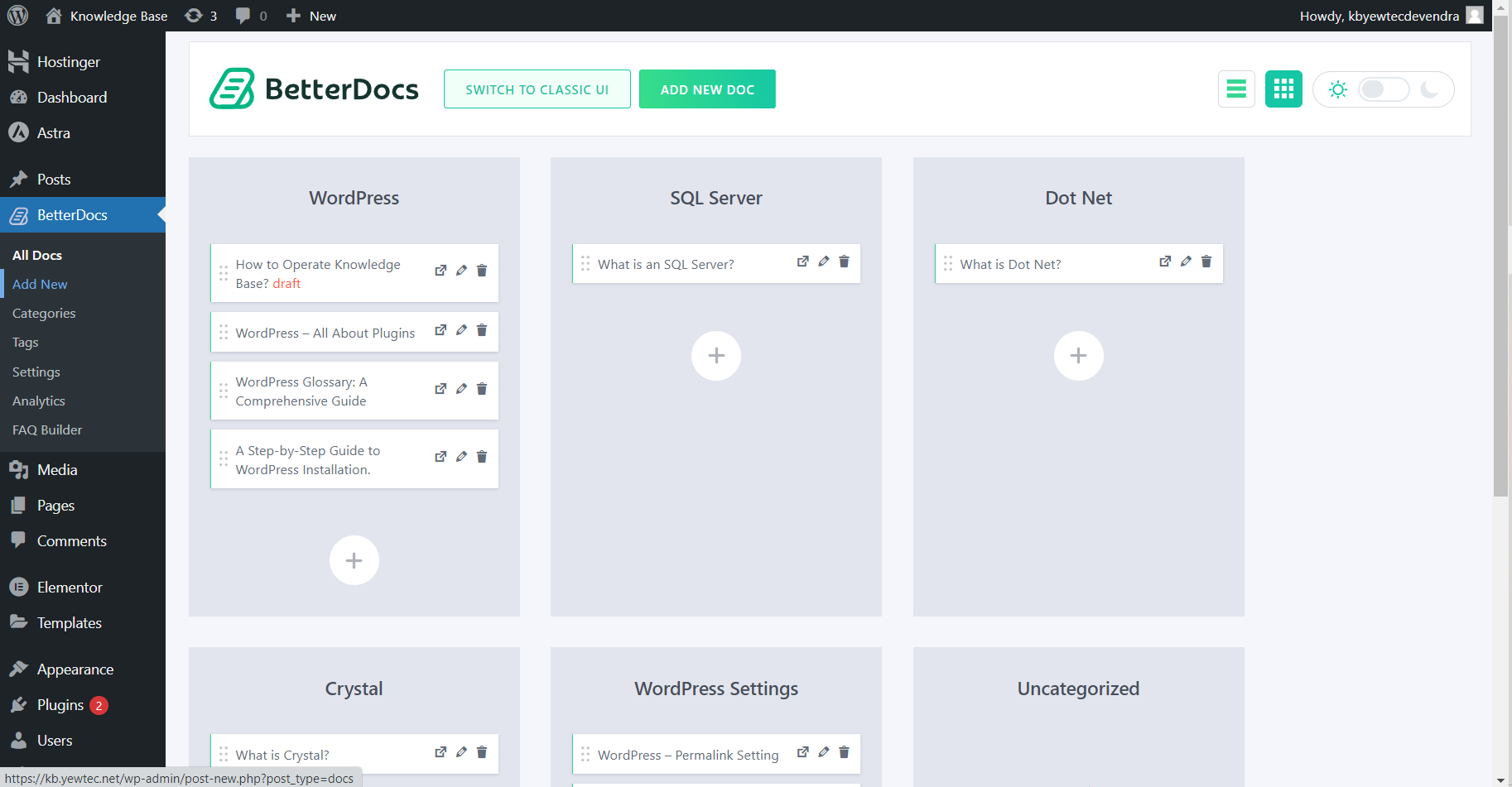 How to Operate Knowledge Base? - Knowledge Base